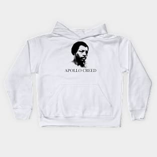 apollo creed black white Kids Hoodie